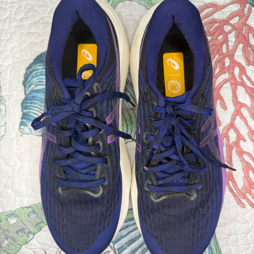 ASICS Women's Gel-Kayano LITE 3 Running Shoes, Blue & Purple, Size 10 - Picture 6 of 7